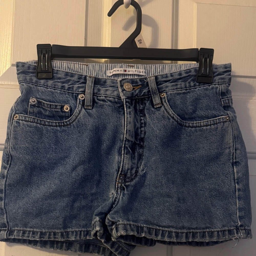 Tommy Hilfiger Medium Blue Denim Jean Shorts